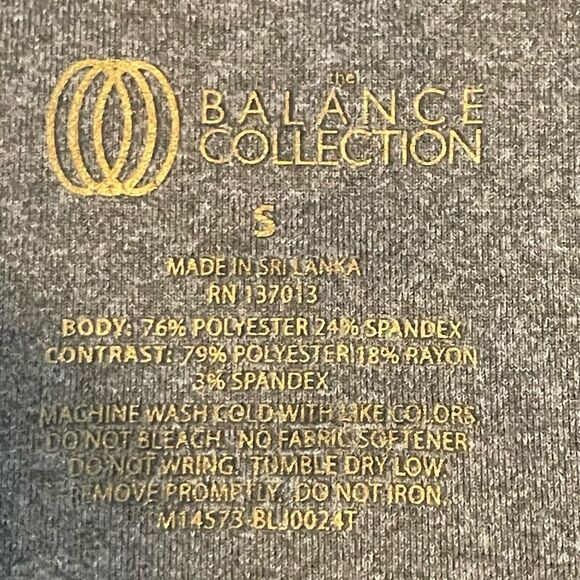 Balanced Collection Track Jacket Gray Ivory Argyle Stretch Knit Full Zip S - Picture 7 of 7